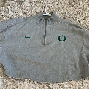 Oversized cropped Oregon zip up